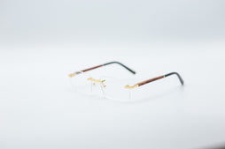 PILLAR Optical Eyeglasses Wood FRAME Eyewear Rectangle Rimless Frames Glasses